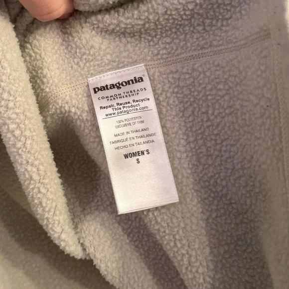 Patagonia Better Sweater 1/4-Zip Raw Linen Ivory Small - Picture 5 of 8